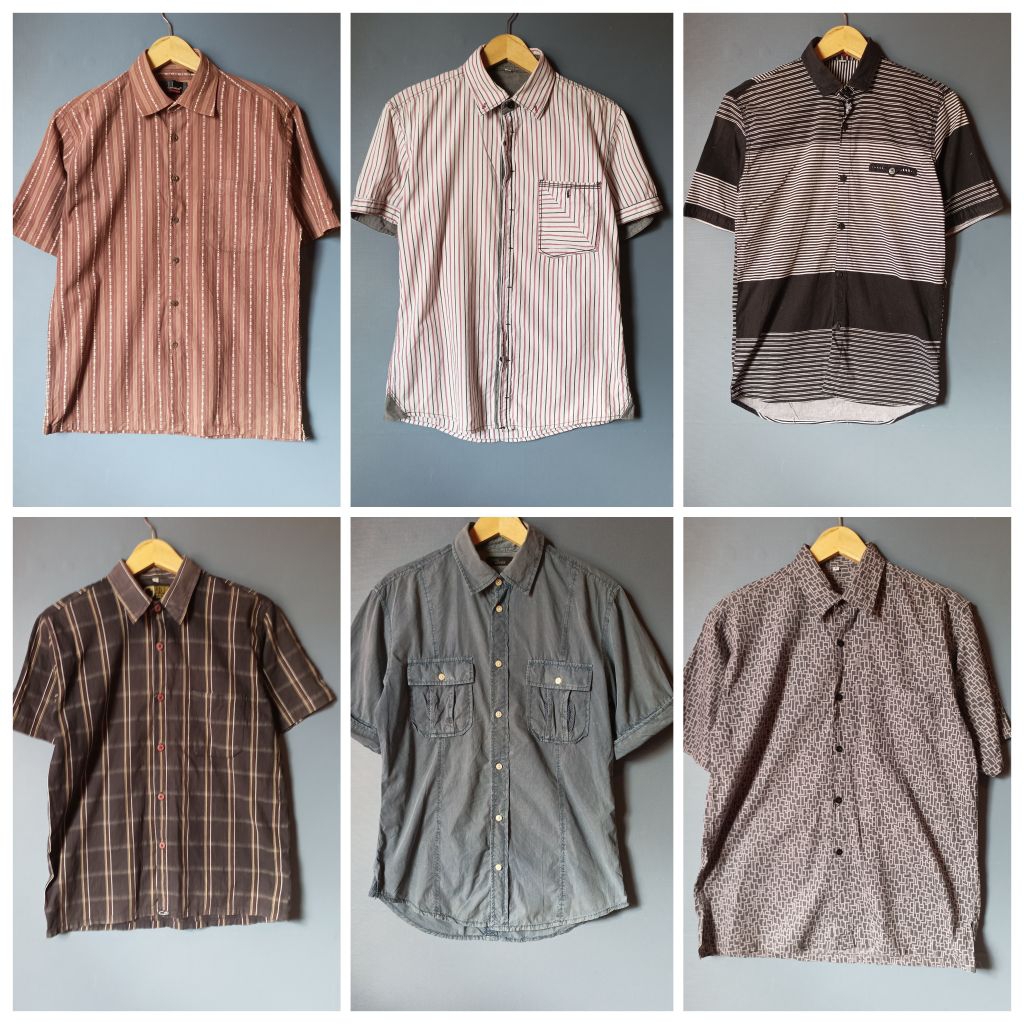 kemeja, koko, batik, lengan pendek all size | kemeja bekas lokal | original lokal dan branded