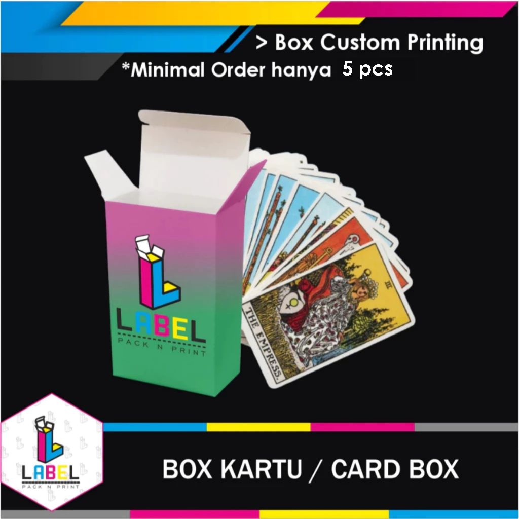 

Dus Kemasan / Card Box Uk. 6,6 x 2,2 x 9 Cm Custom Desain - Fullprint