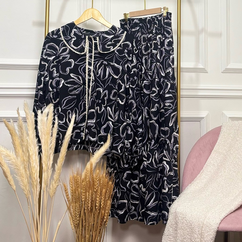 FLOWZY SETELAN ROK RAYON PREMIUM JUMBO