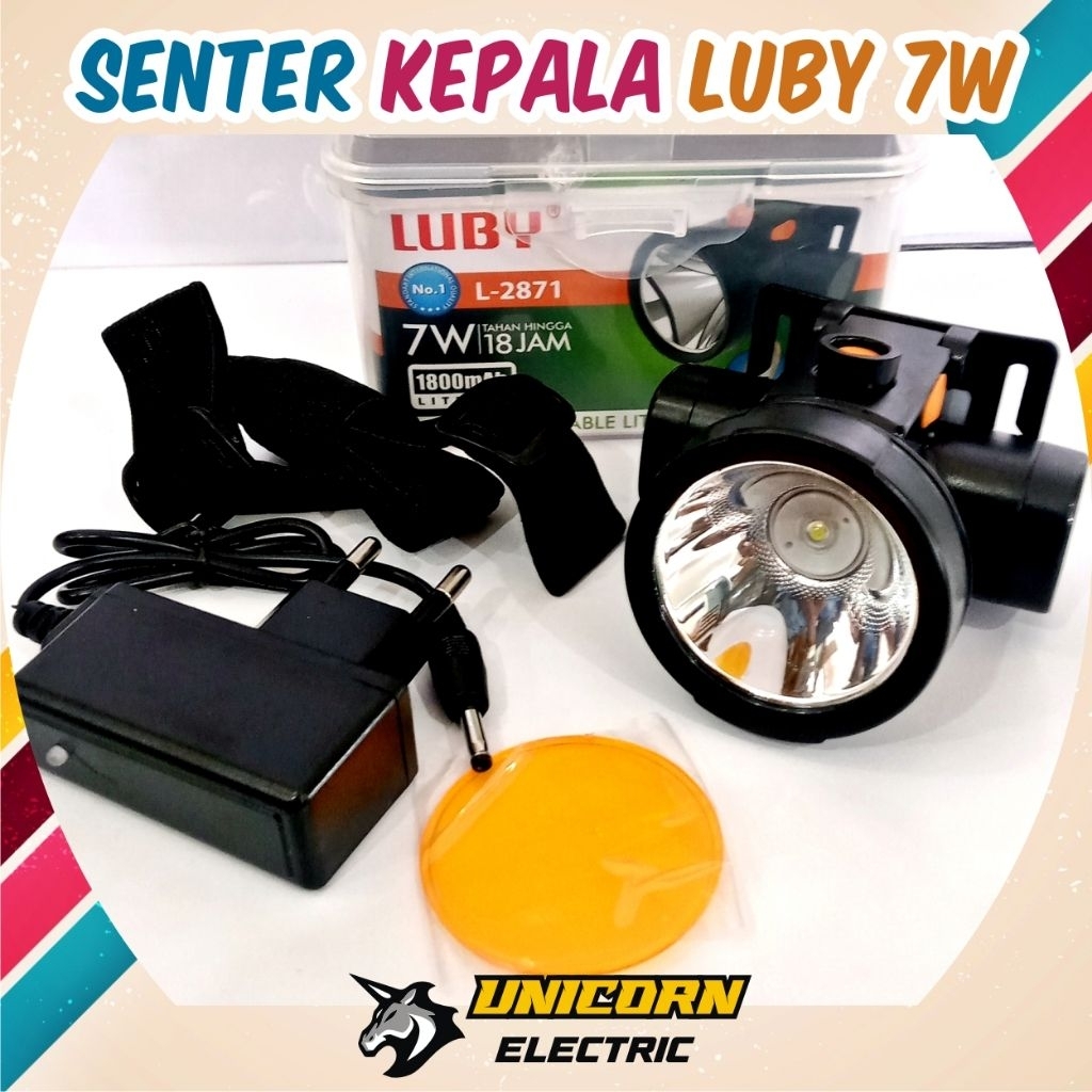 senter kepala luby 7 watt