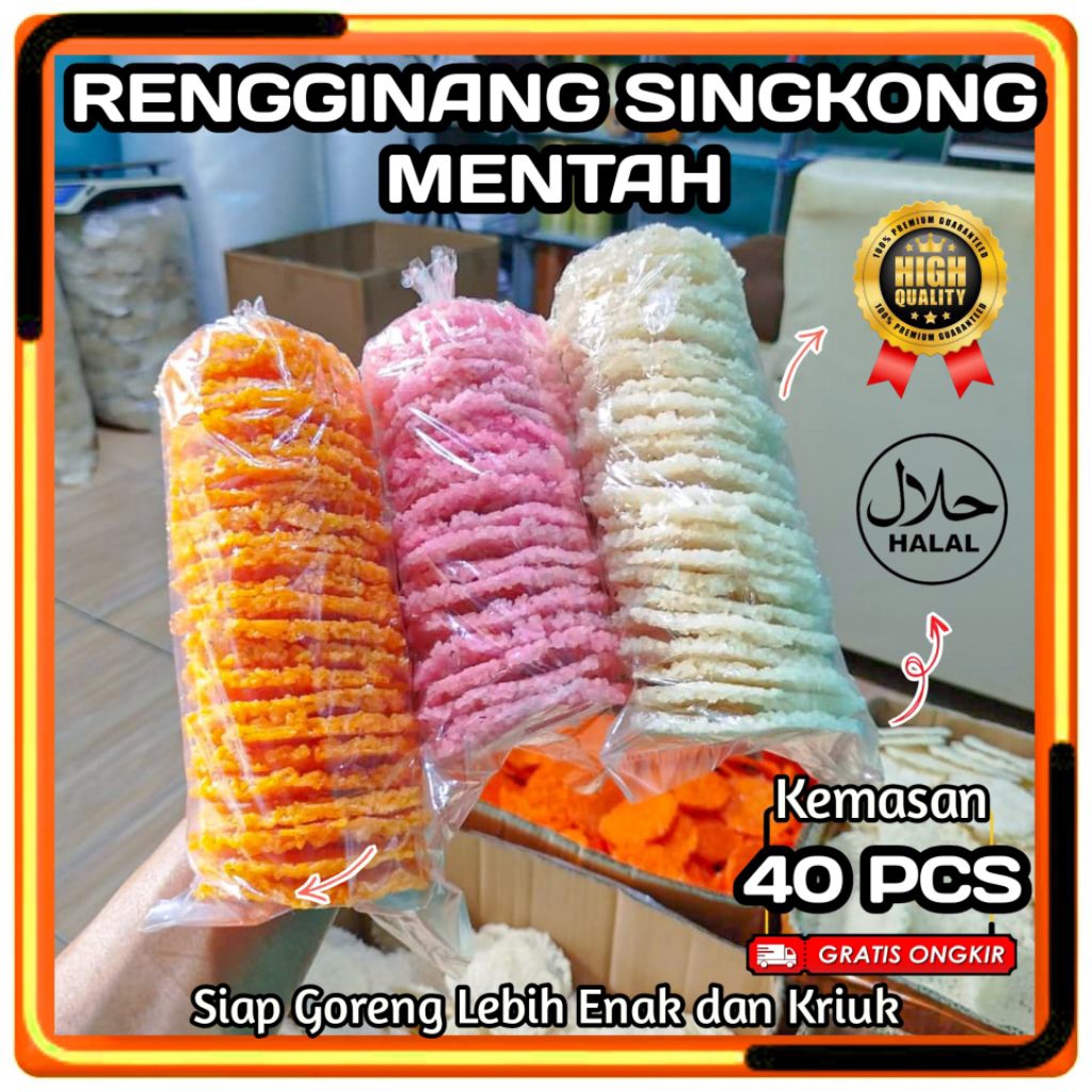

PROMO Rengginang Mentah Isi 40 Pcs Khas Ciamis Asli Singkong Gurih Asin Dan kriuk
