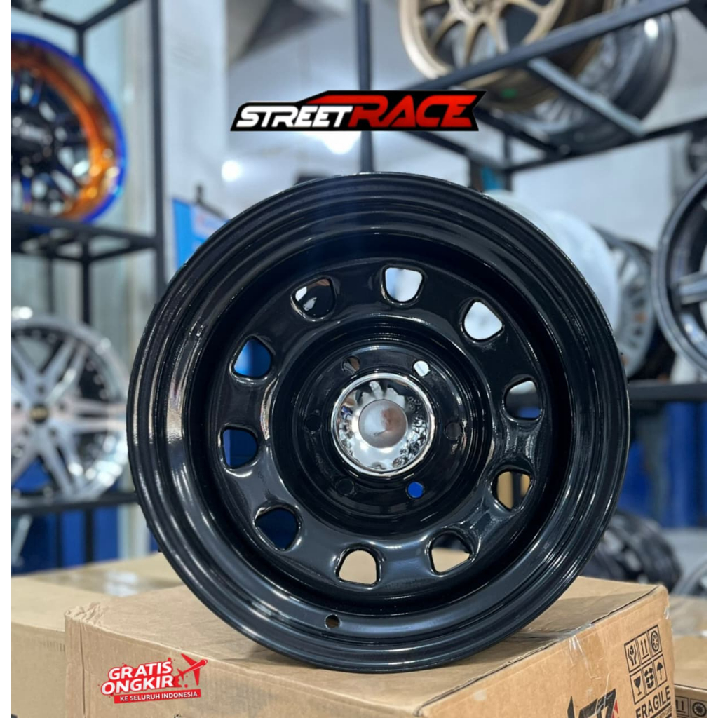 VELG OFFROAD RING 15 PCD 6x139.7 LEBAR 8 ET -25 BAUT PAJERO FORTUNER PENTER DLL