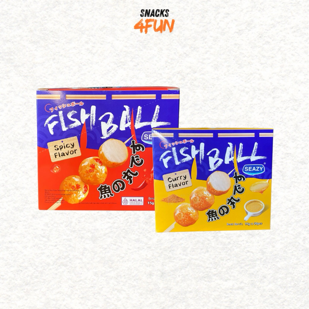 Fish Ball SEAZY – Snack Ikan Gurih (Spicy & Curry Flavor)