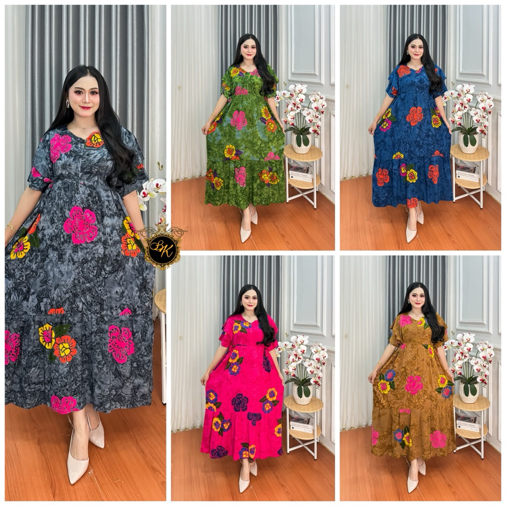 Daster Cap Jumbo Ld 130| Dress Kanaya Jumbo| Daster Kanaya Cap| Daster Chibi Cap| Daster Busui Jumbo