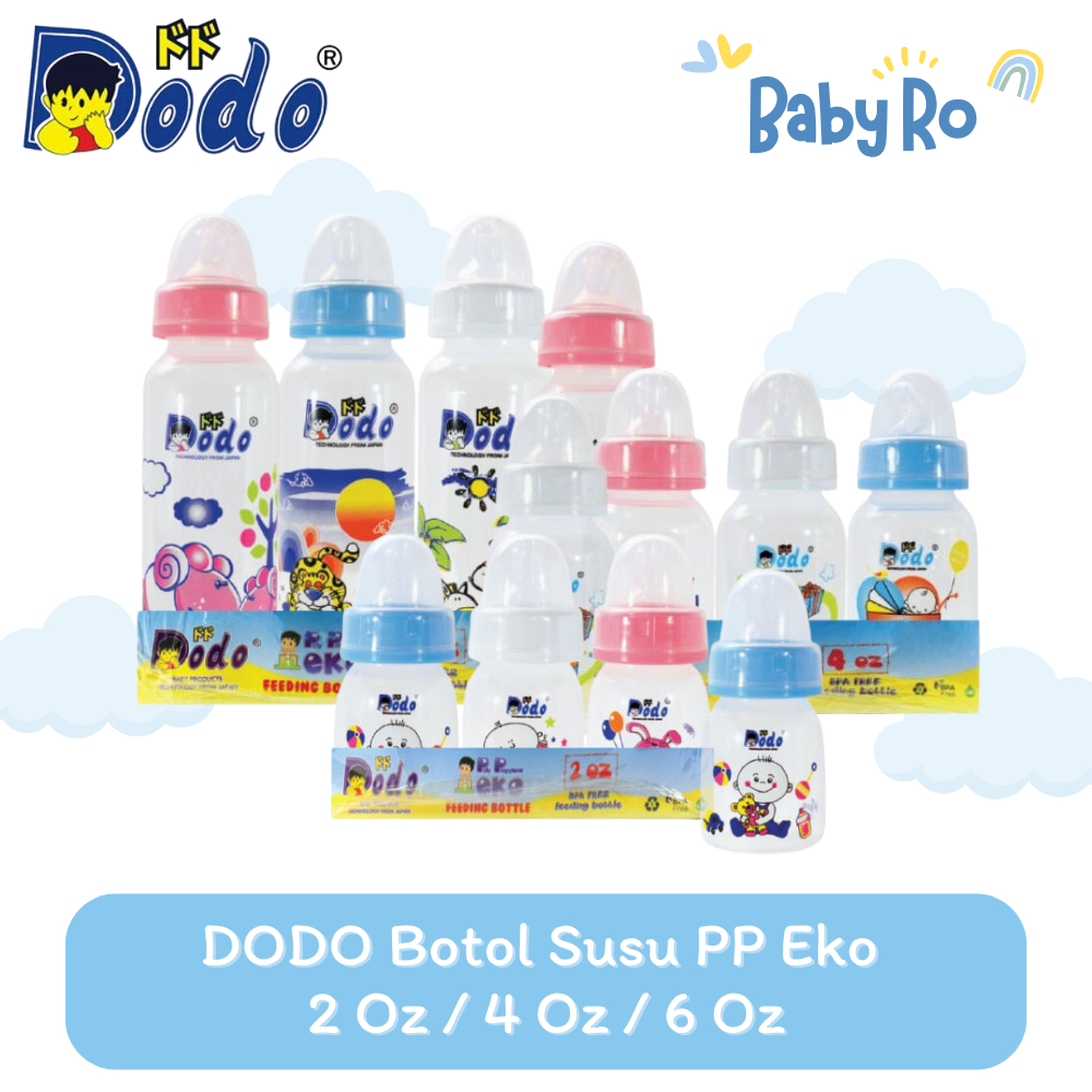 Botol Susu Dodo | Botol dot Dodo | Botol Dodo | DODO Botol PP Ekonomis 2oz 4oz 9oz