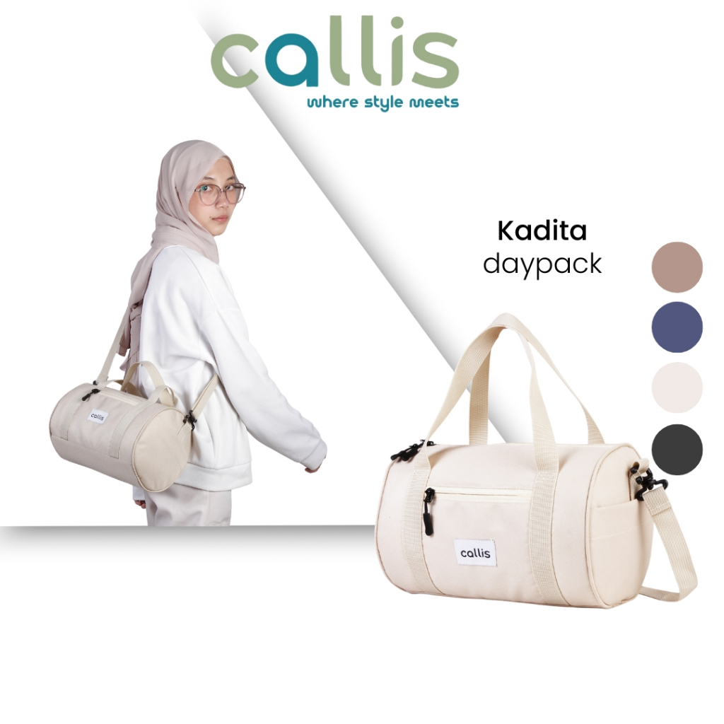 CALLIS -Tas Selempang Tas Pria Wanita Kadita Bentuk Tabung Mini