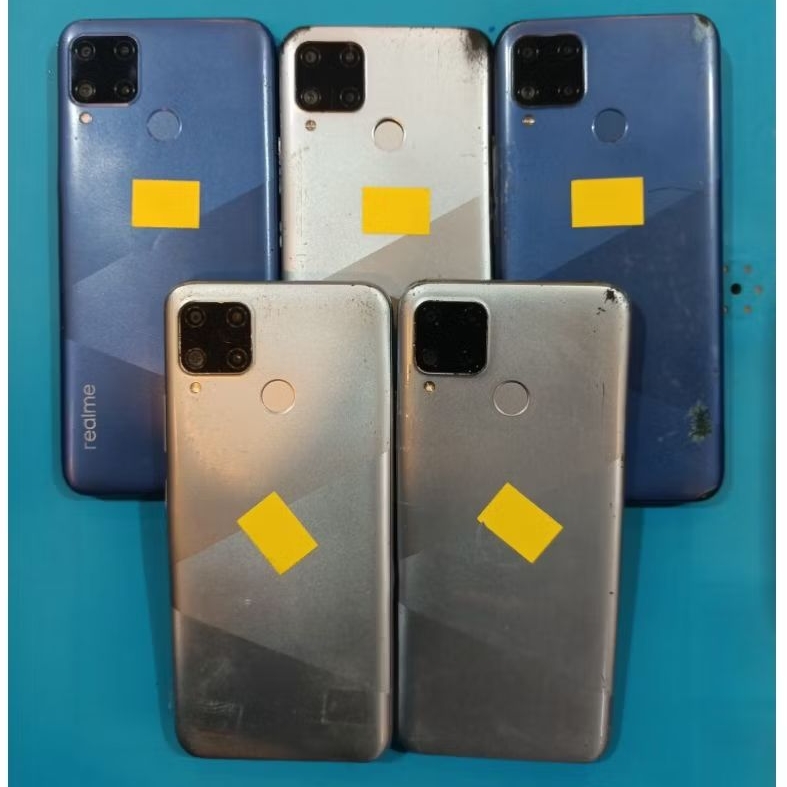 Realme C15 Minus Lcd Tanpa Pola Mesin Normal Segel Bergaransi