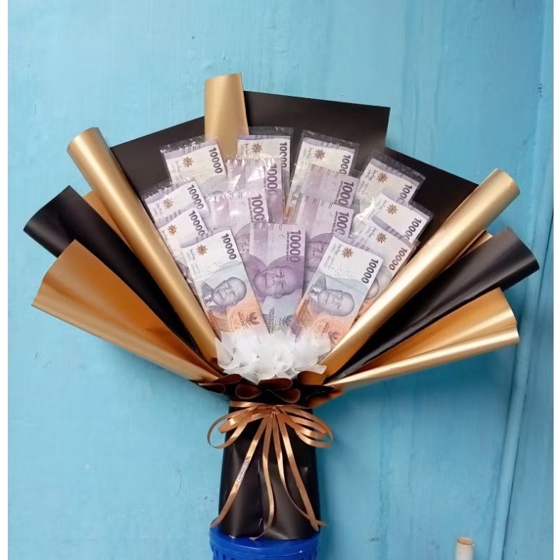 buket rangka uang kosong isi 15 slot