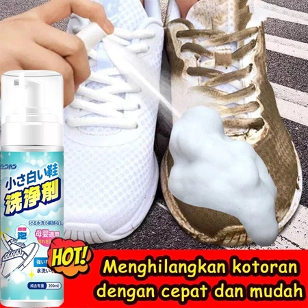 200 ML sepatu putih Busa pembersih   Dekontaminasi dan Pemutih Noda Kuning Pembersih Busa Bahan Pemb