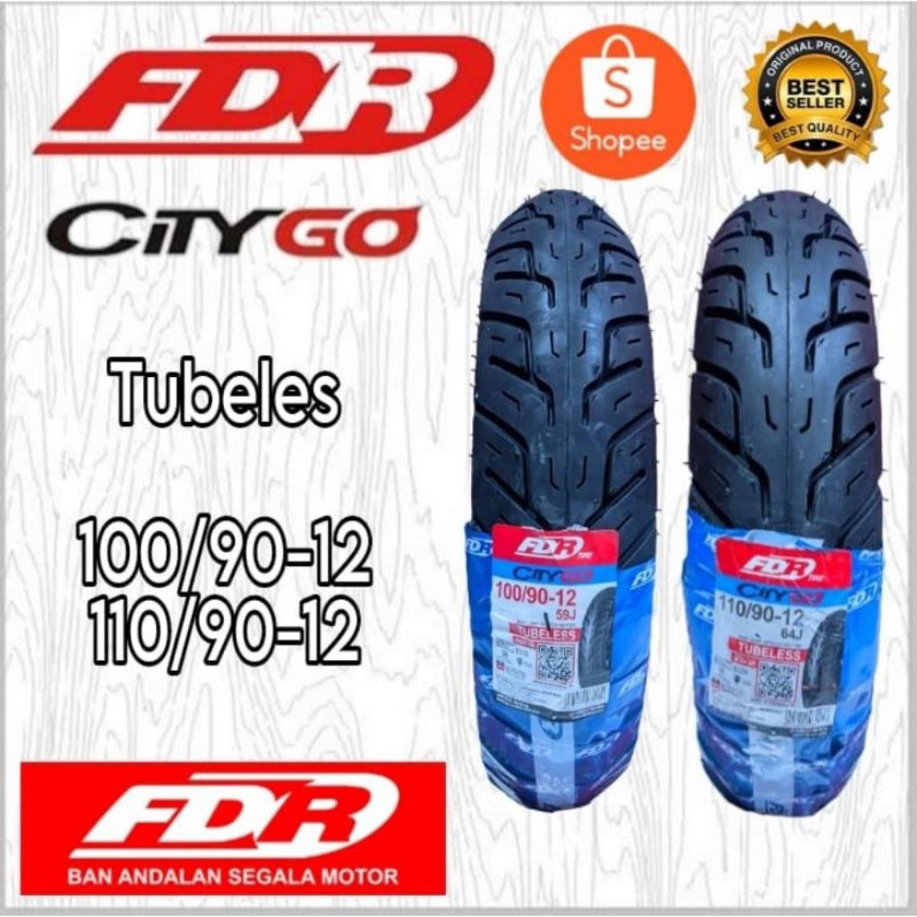 TERMURAH Ban motor Honda Scoopy FDR CITY GO TUBELES
