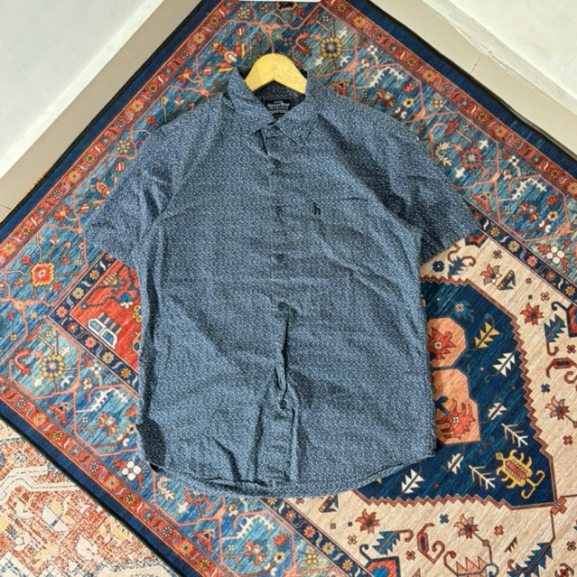 KEMEJA PENDEK HAZZYS BLUE SECOND