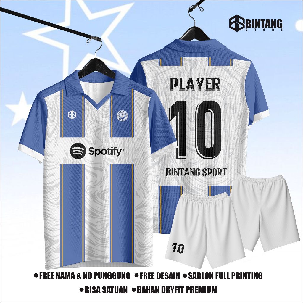 Jersey futsal printing jersey bola  baju bola baju futsal gratis nama nomor punggung