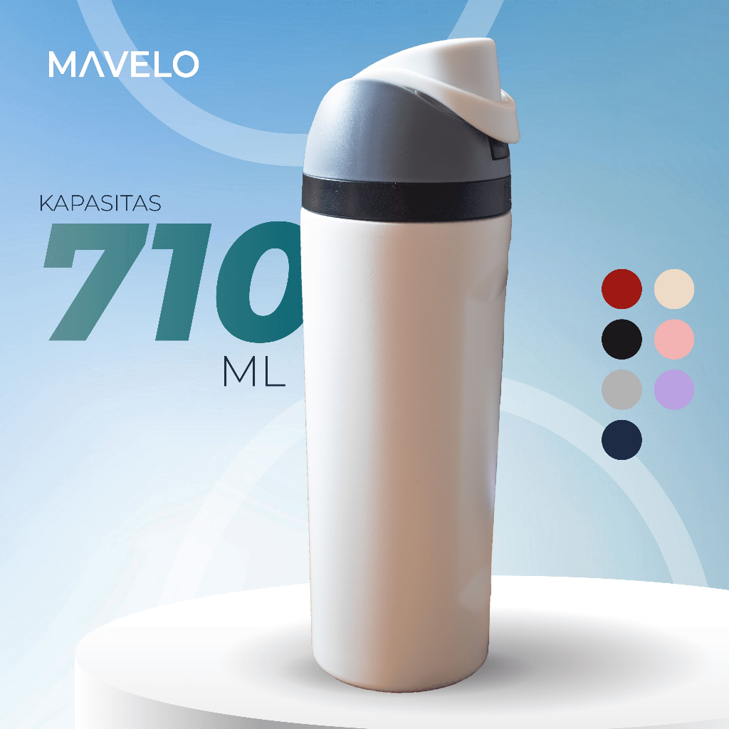 Botol Tempat Minum Freesip Tumbler Termos Air Panas Es Batu 24 oz Stainless Steel Tahan Lama