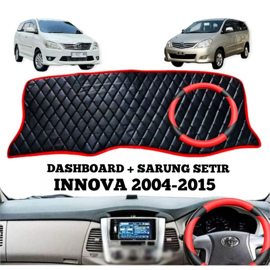 Cover Alas Dasboard Toyota Innova Lama 2004 - 2015 + Cover Stir