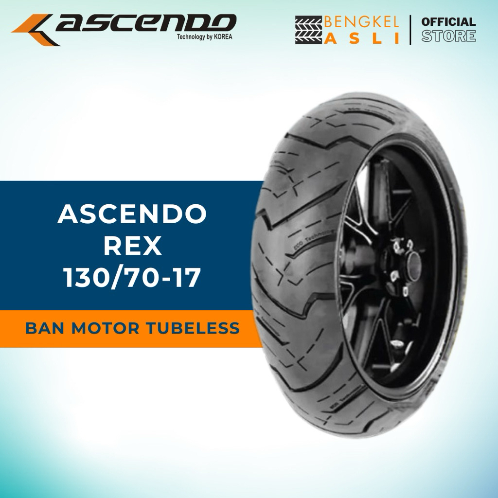 Ban Motor ASCENDO REX Ring 17 130/70-17 Tubeless (TL)
