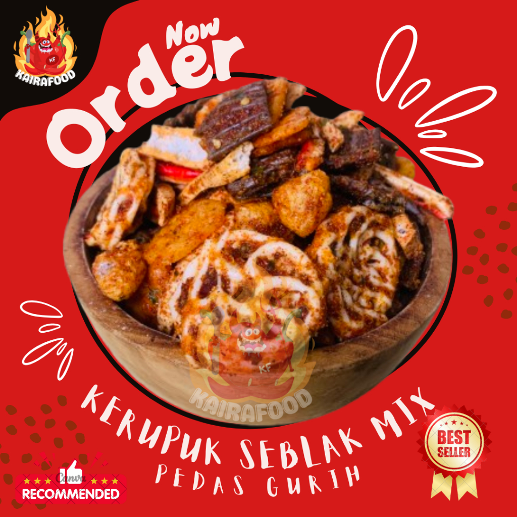 

KERUPUK SEBLAK MIX / CAMPUR PEDAS DAUN JERUK