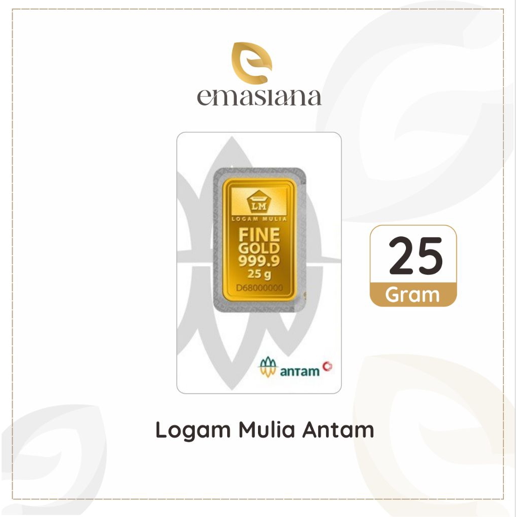 Logam Mulia Antam 25 gr - Press terbaru LM Certieye