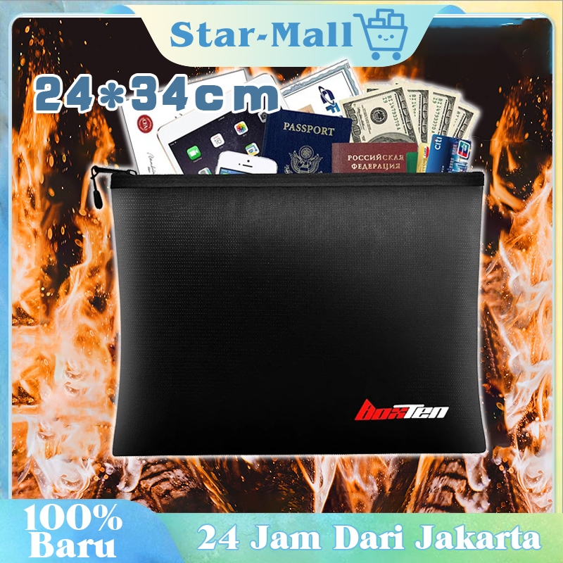Tahan Api Dan Air Tempat Berkas Dokumen Anti Api Tas Dokumen F4