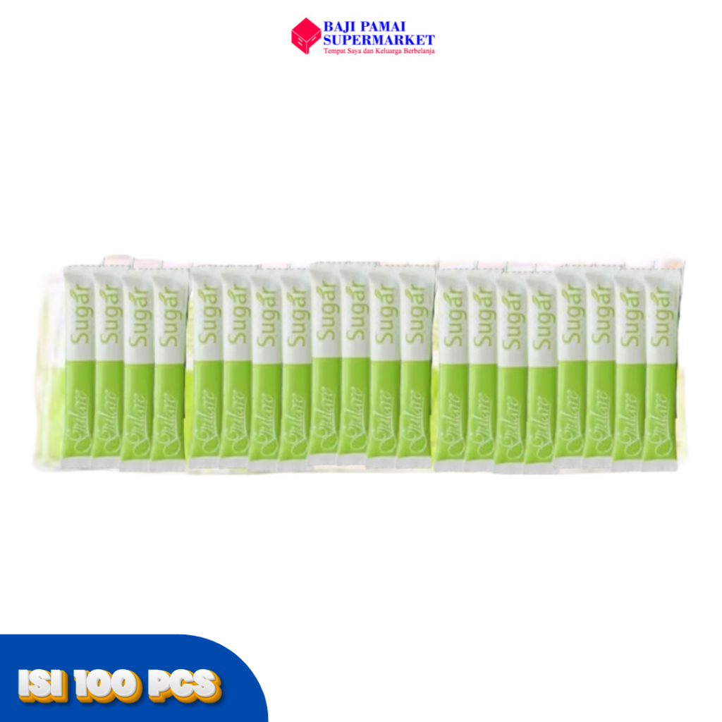 

Gulare White Stick 8gr isi 100 / Gula Putih