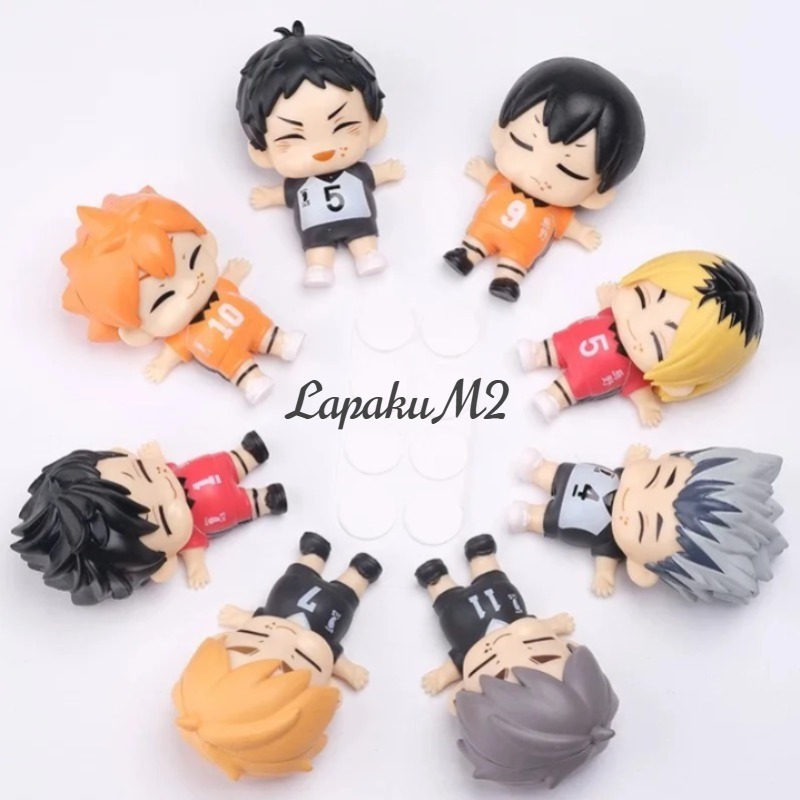 8pcs/Set Haikyuus Action Figure Toys Q version Kenma Kozume Shoyo Hinata Kotaru Bokuto