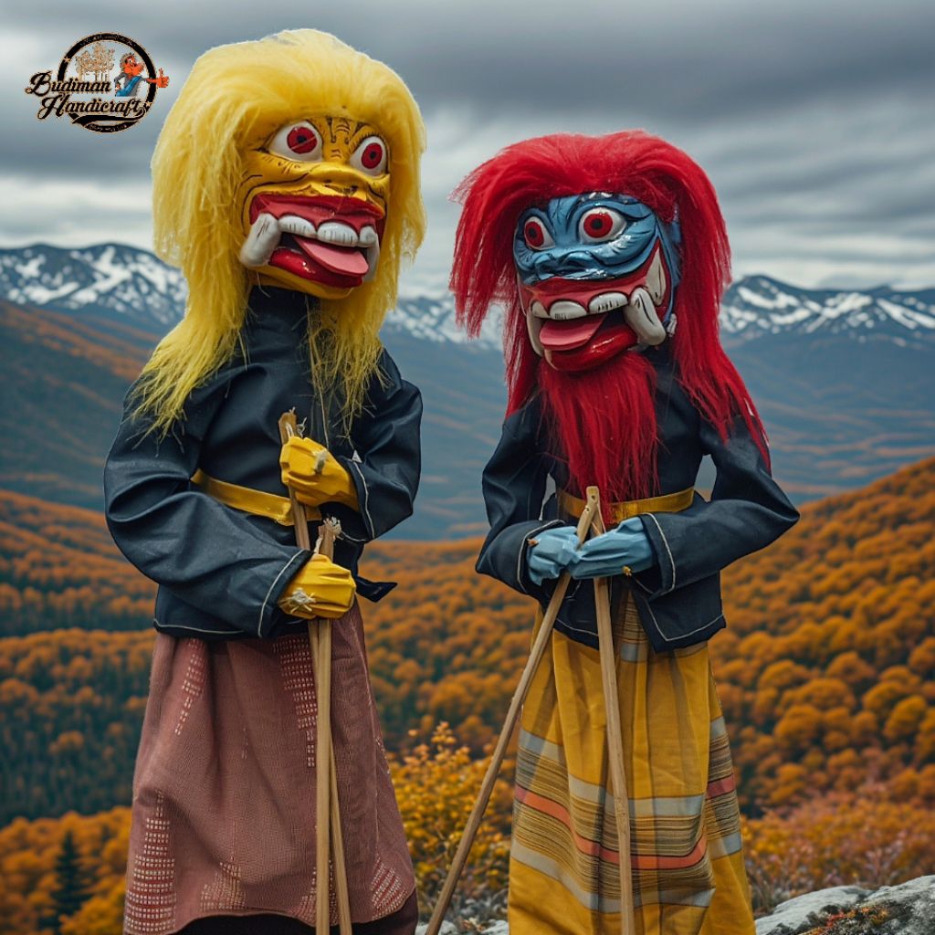 Wayang Golek Buta Ngelel Medium Quality tinggi 55cm