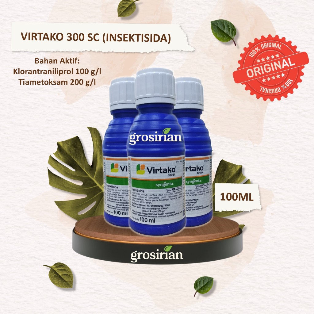 VIRTAKO 300 SC - 100 ML INSEKTISIDA PADI | PENGENDALI / PEMBASMI / OBAT HAMA PADI