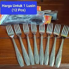 SENDOK MAKAN GARPU BIASA STAINLEES