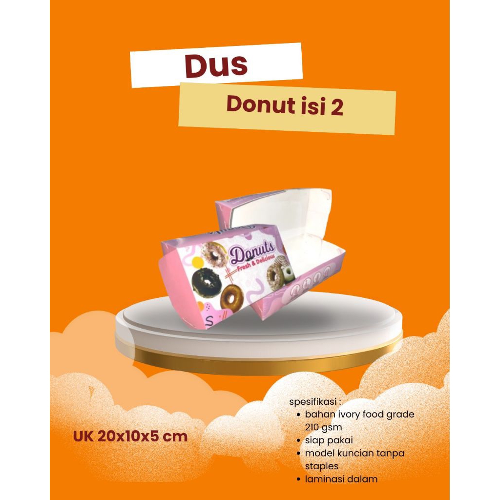 [30 PCS] DUS DONAT ISI 2 | BOX DONAT