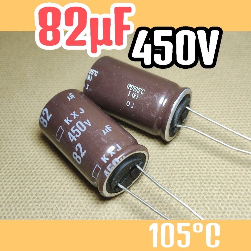 Kapasitor capasitor elko elco 450v 82uf 450v 82 uf 450 v 450volt ORIGINAL