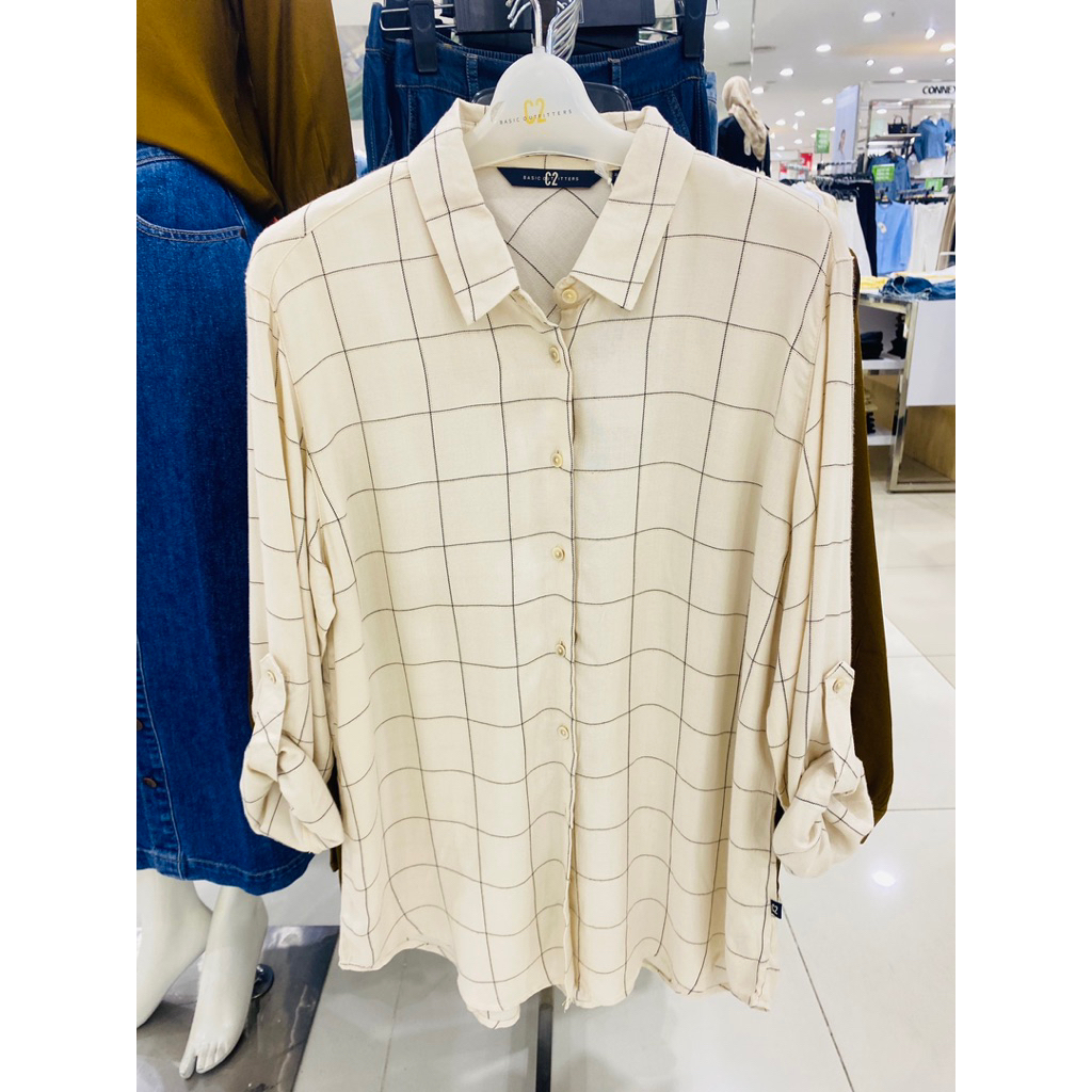 kemeja kotak2 merk c2 ori matahari