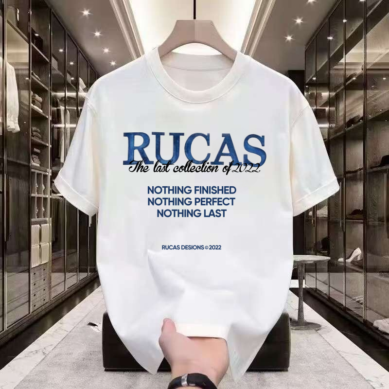 【HOT Indonesia Pakaian Fashion Pria】Kaos Baju RUCAS Official Store Ori Katun Katun Regular Fit Rucas