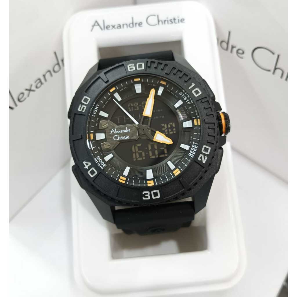 Jam Tangan Pria Alexandre Christie AC 9502 Digital Analog