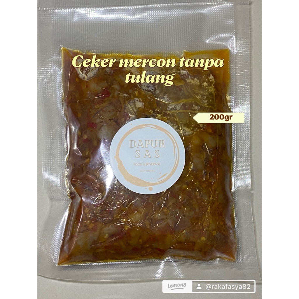 

Ceker mercon tanpa tulang