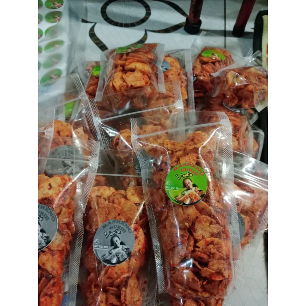 

[300gr] Keripik Basreng Bumbu Pedas Daun Jeruk Pipih