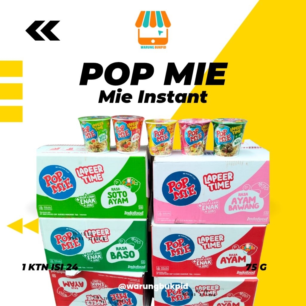 

POP MIE INSTAN KARTON ISI 24 CUP