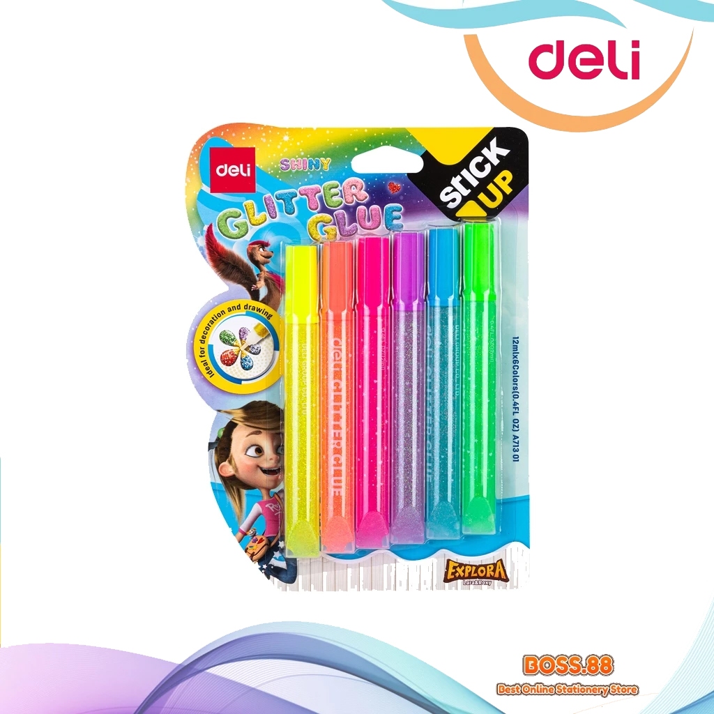 

LEM GLITER DELI 6 WARNA A71301 (1 SET)
