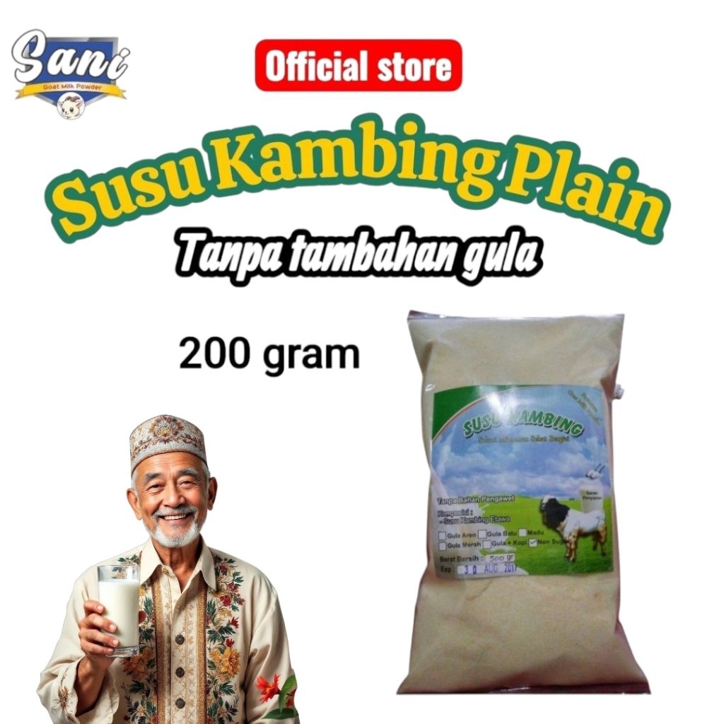 

BuBUK SUSU KAMBING ETAWA tanpa gula 200g / murni tanpa gula / pure tanpa gula /murni non sugar etawa milk