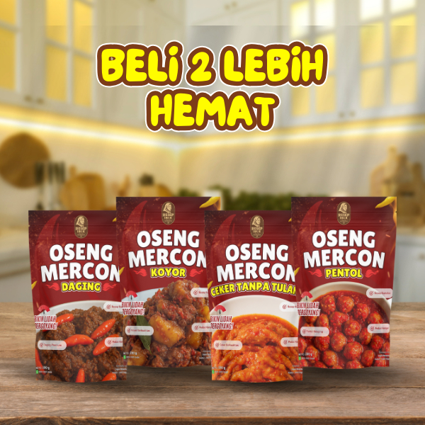 

[BELI 2 LEBIH HEMAT] Oseng Mercon Daging, Koyor, Ceker, Pentol oleh Resep Ibuk