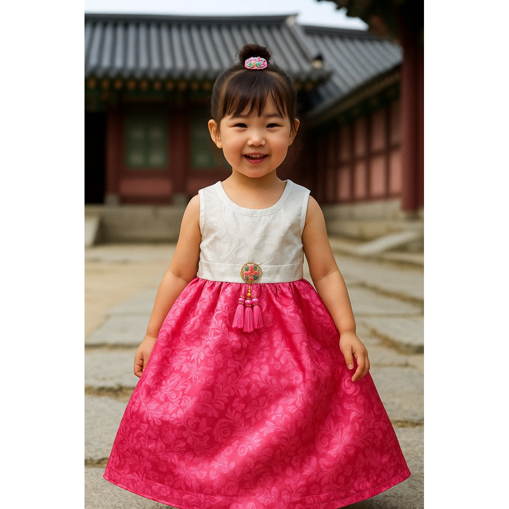 DRESS HANBOK KOREA ANAK PEREMPUAN