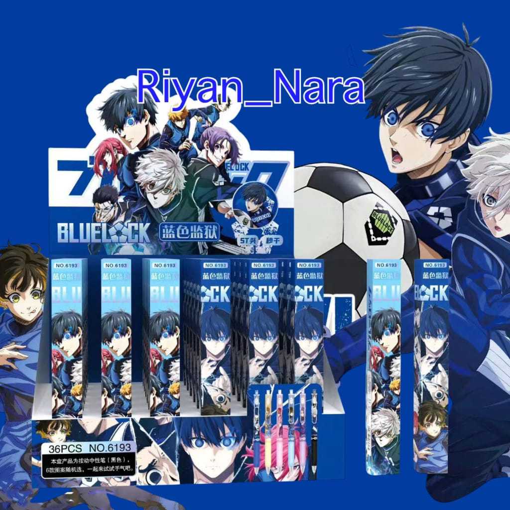 

Blind Box Pulpen Gel Karakter Anime Blue Lock Riyan Nara
