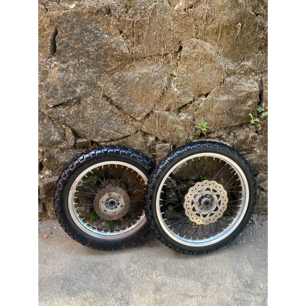 Rakitan Velg KLX S Ring 16/19 Hole 36 Depan Belakang Wheelset Copotan KLX G Ukur 16 19