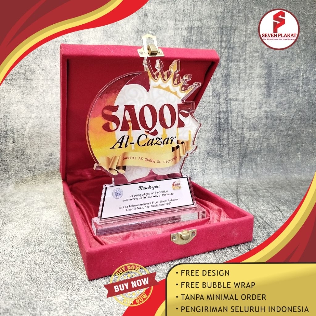 Terlaris Plakat Akrilik PKL untuk Penghargaan, Kenang-kenangan, KKN, Mangang, Figur,