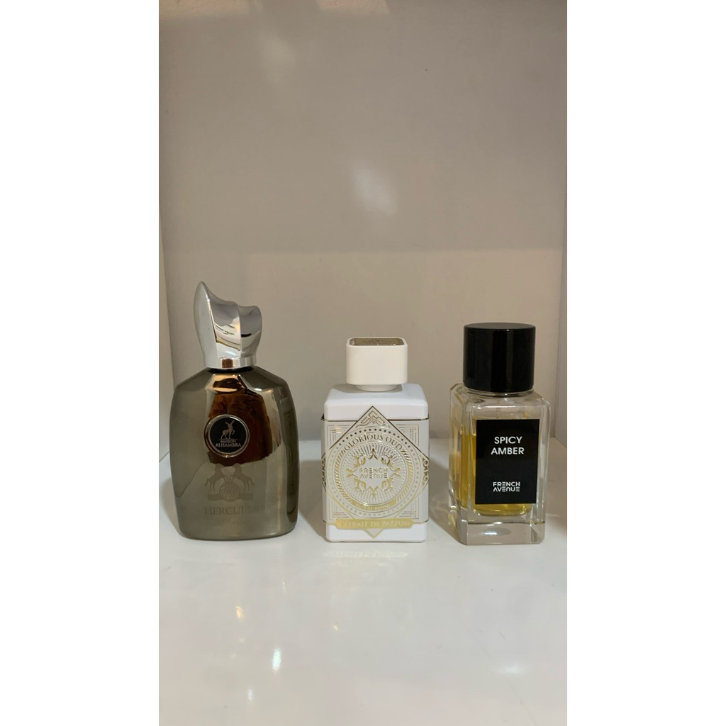 Hercules Maison Alhambra Glorious Oud Royal Blanc French Avenue Spicy Amber French Avenue
