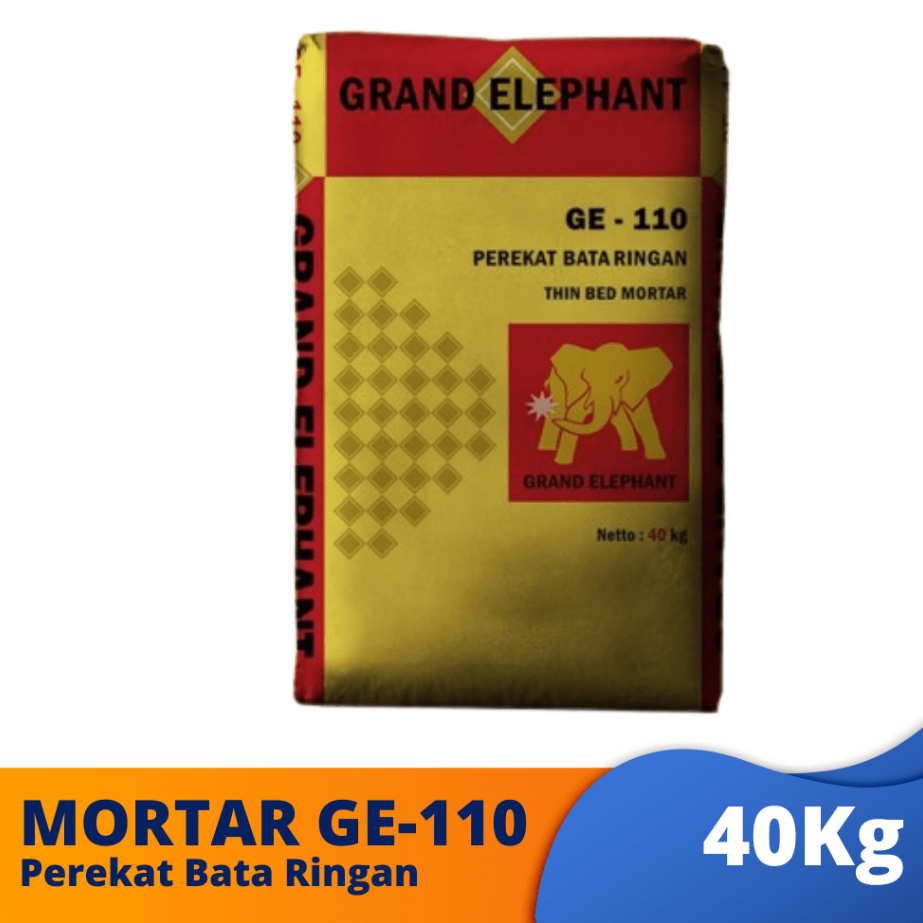 Semen Mortar Grand Elephant Perekat Bata Ringan (Thinbed) 40kg "GE 110"