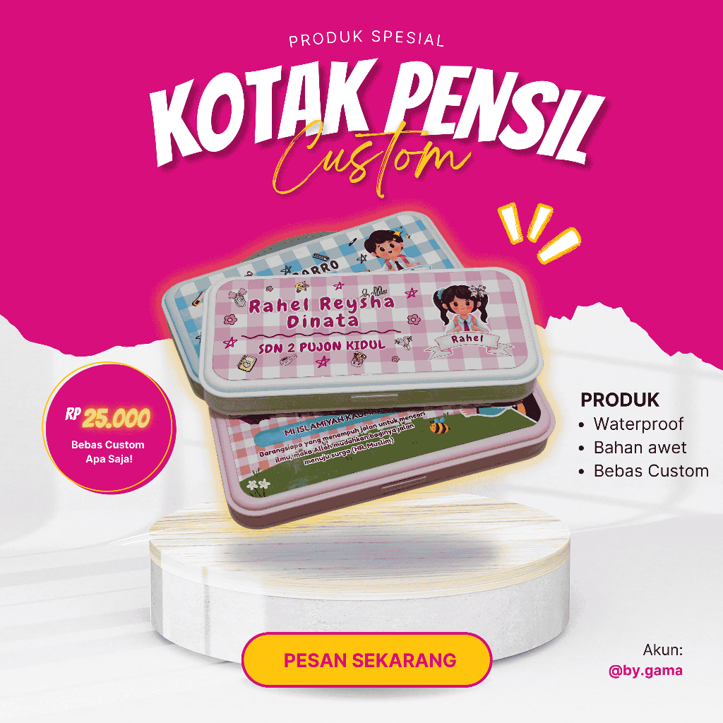 

KOTAK PENSIL Custom