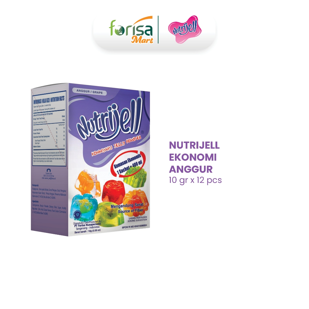 

Nutrijell Ekonomi Rasa Anggur 10gr Box - 12 Pcs