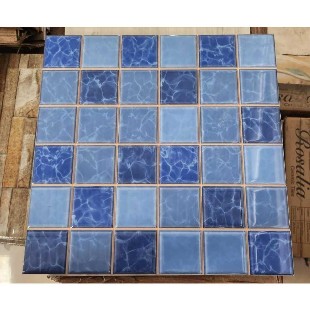 KERAMIK ROMAN 30X30 PWA 33715 dATLANTIC MIX KW 1 KERAMIK KOLAM RENANG KREAMIK ROMAN 30X30 KERAMIK KO