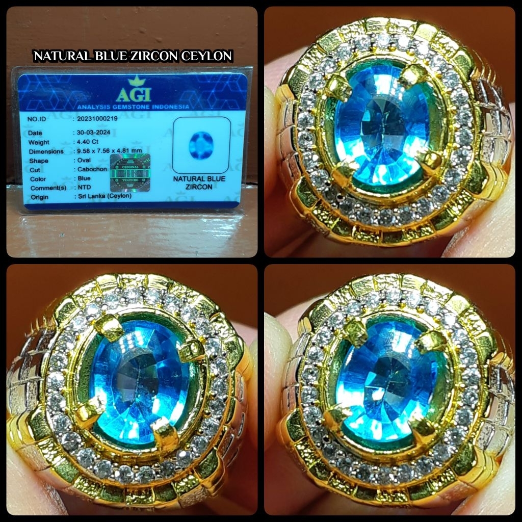 BATU BLUE ZIRCON SRILANKA BOLL KRISTAL