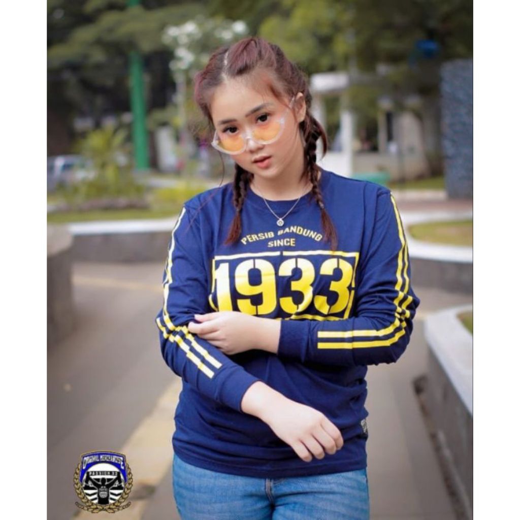 Baju Kaos Persib Bandung 1933 Lengan Panjang Distro Casual Pria Wanita Dewasa