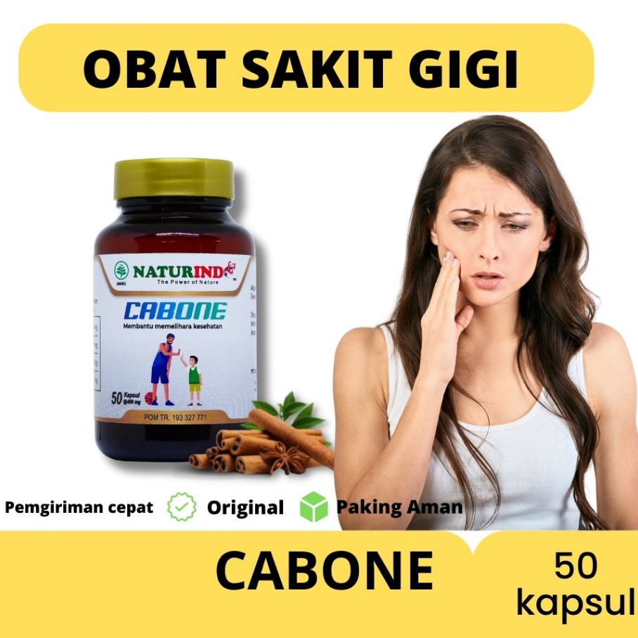 Obat Sakit Gigi gusi bengkak radang gigi peguat gigi nyeri gigi Cabone Naturindo